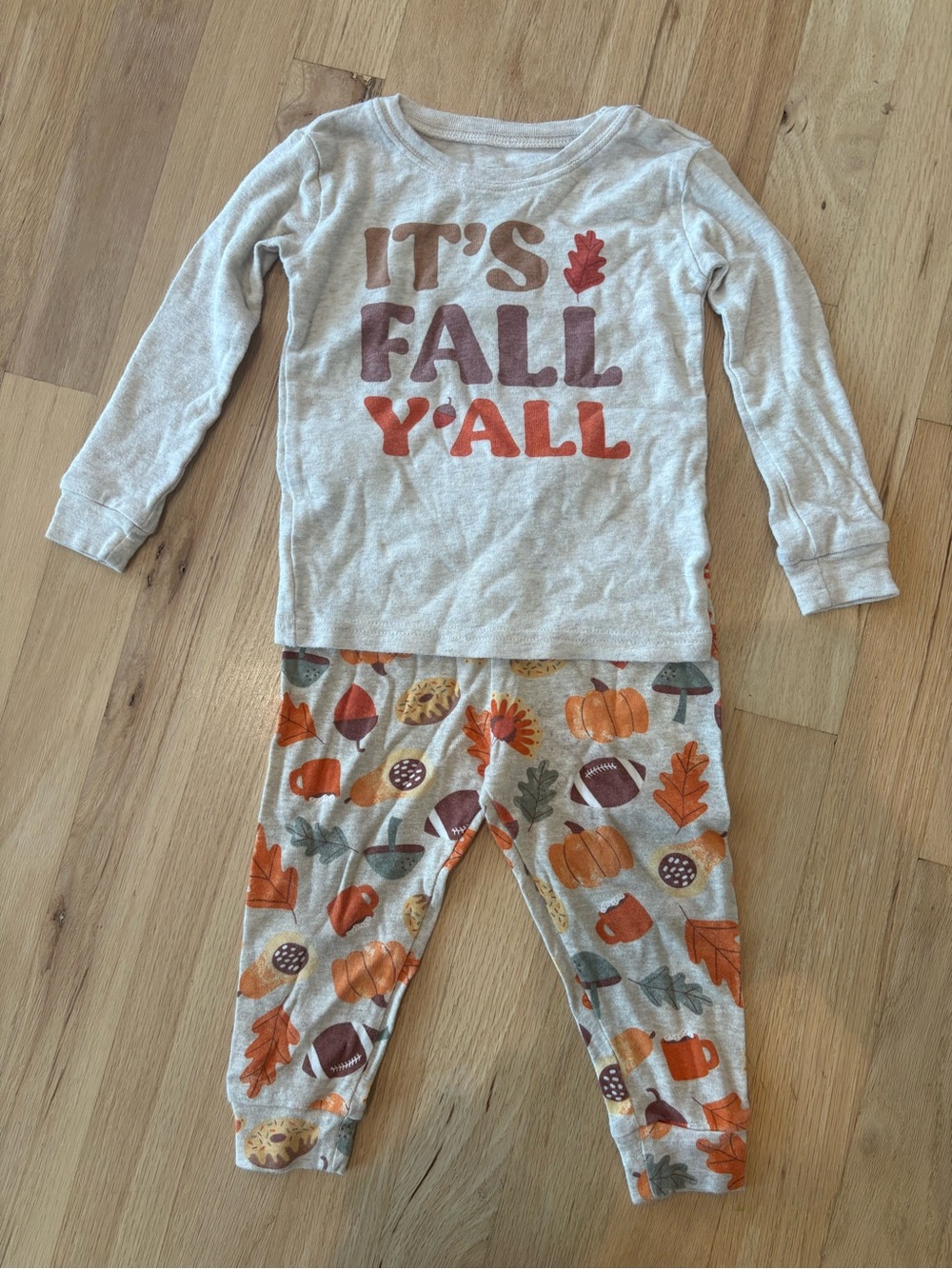 Toddler Fall Themed Pajamas